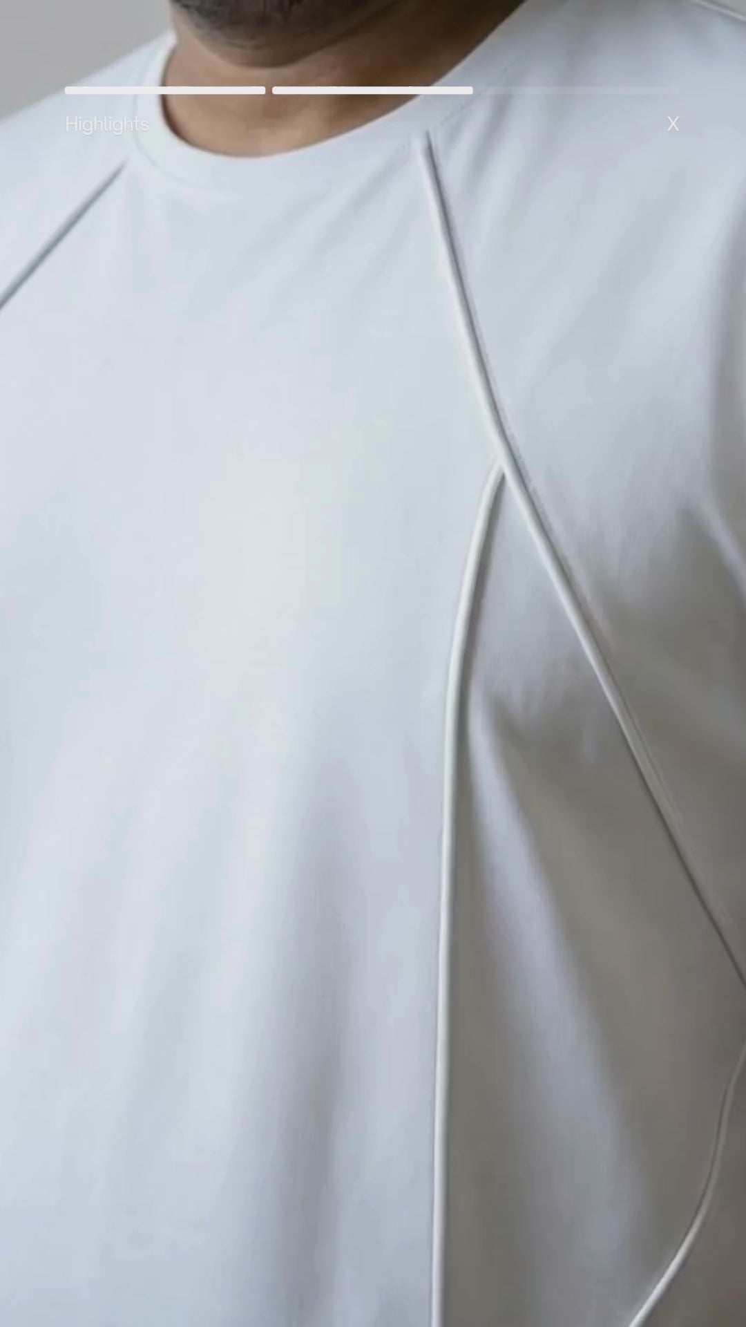 Structured Tee  - Ecru White | Premium Fit T-Shirt for Men | Vanguard